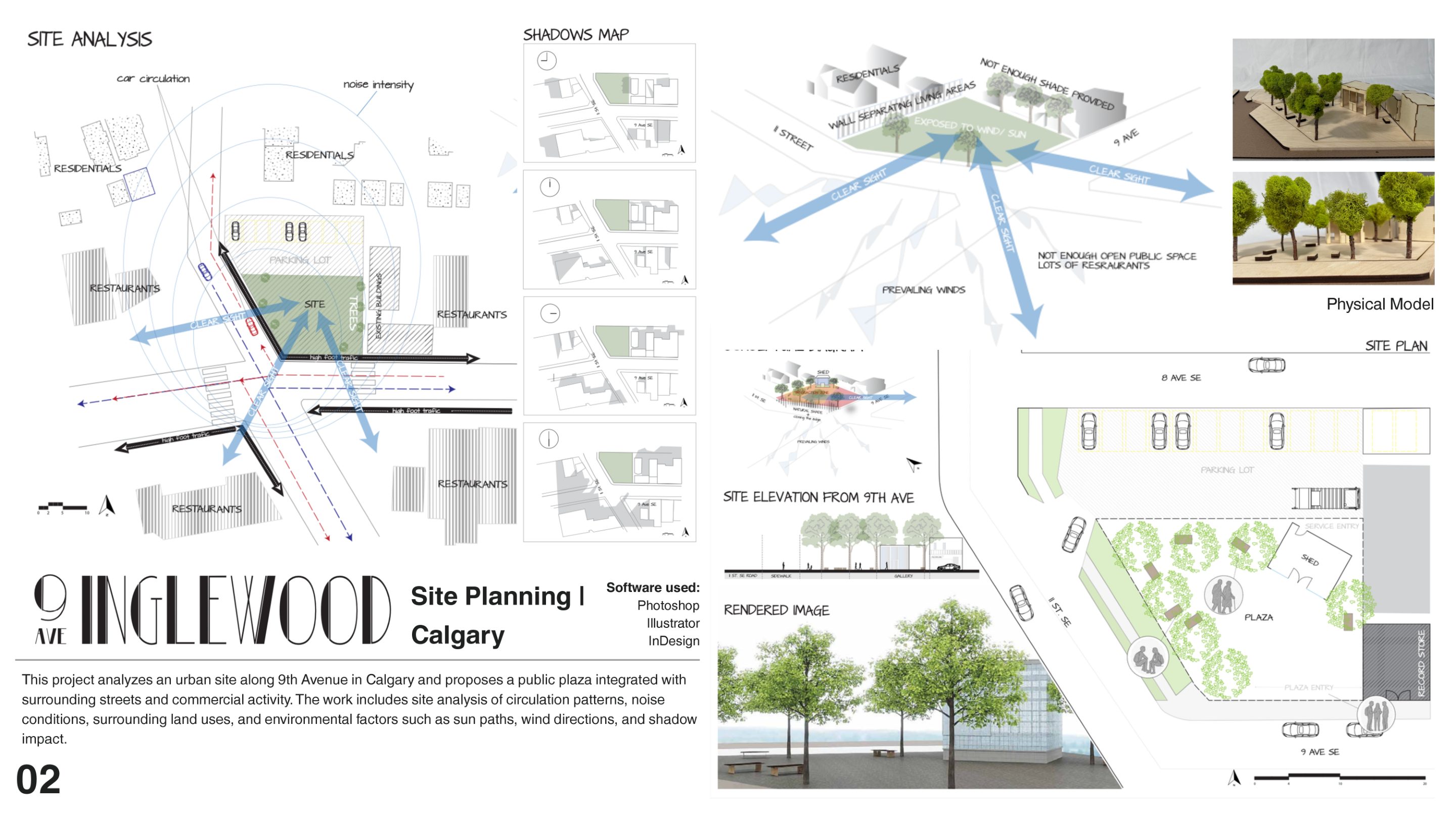 9 Ave Inglewood Site Planning — portfolio spread