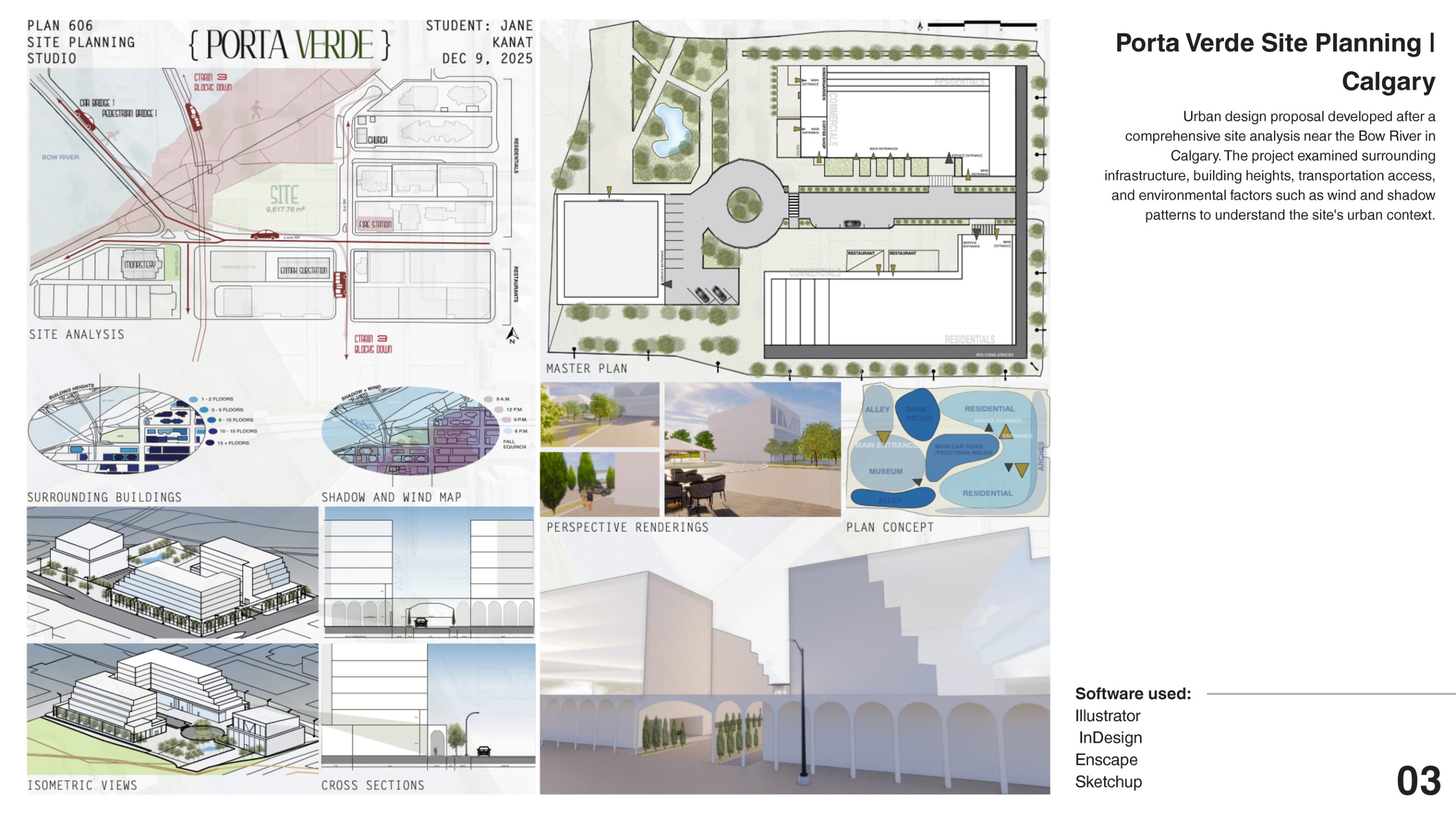 Porta Verde Site Planning — portfolio spread