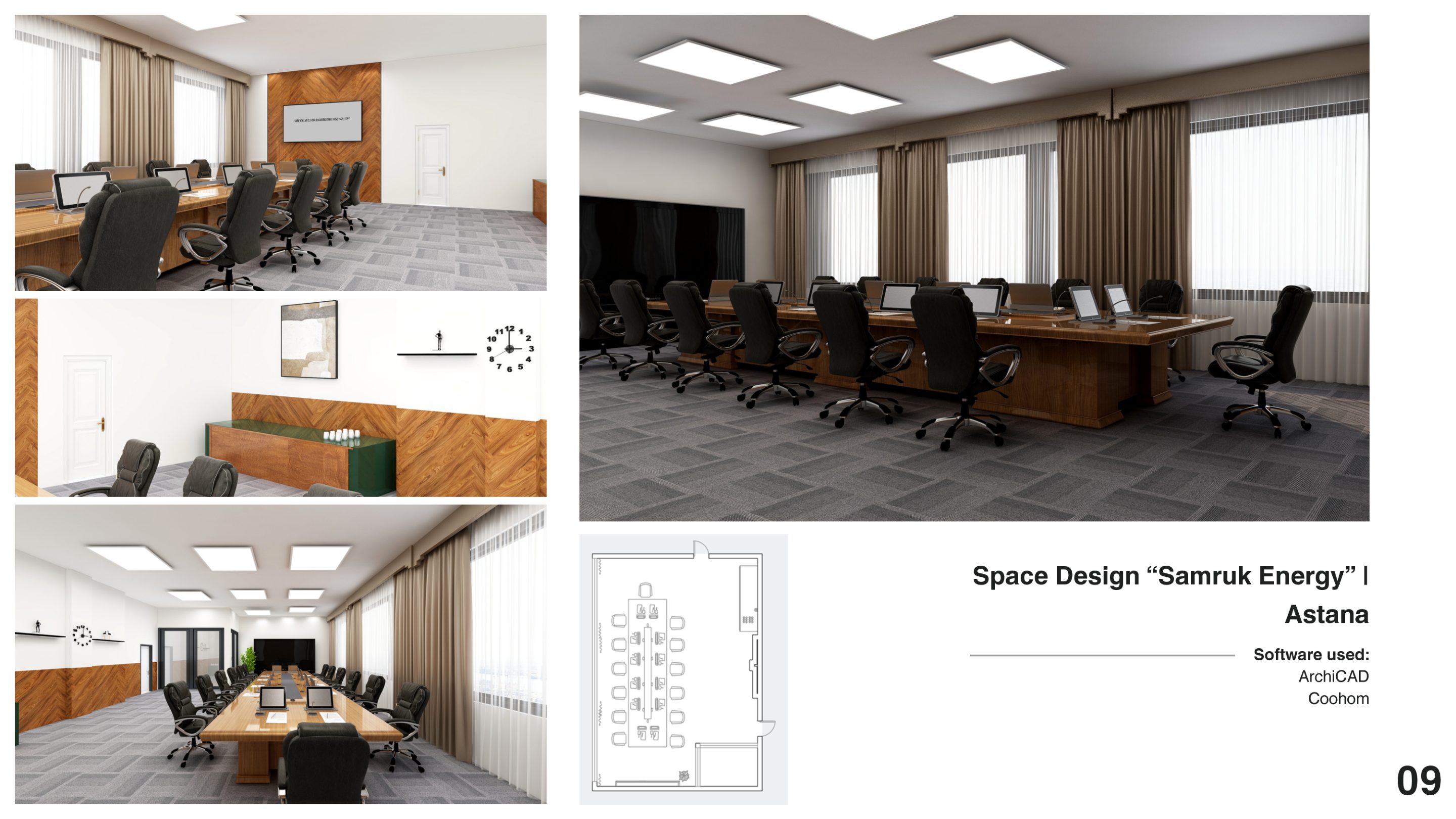 Space Design "Samruk Energy" — portfolio spread