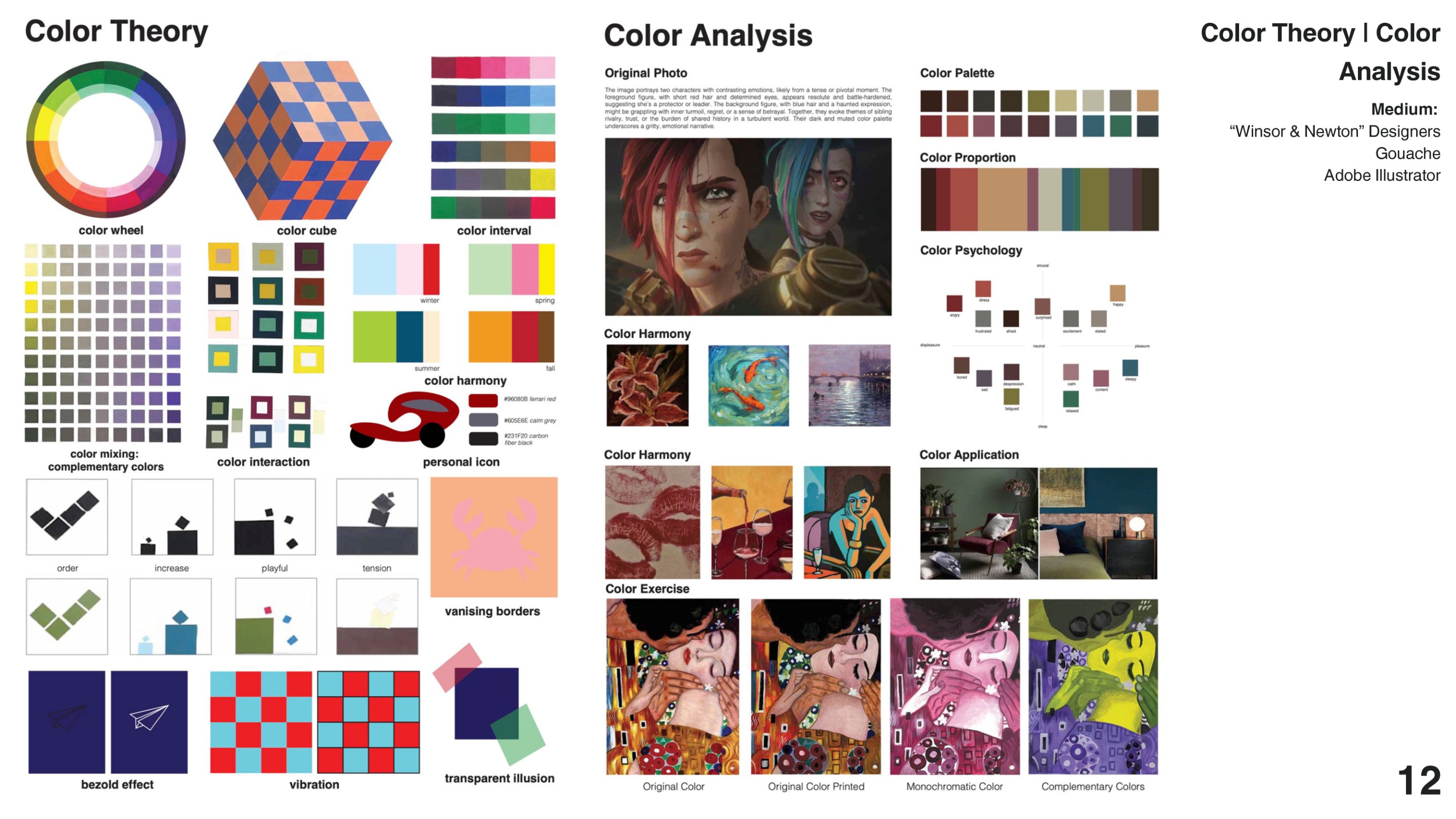 Color Theory · Color Analysis — portfolio spread