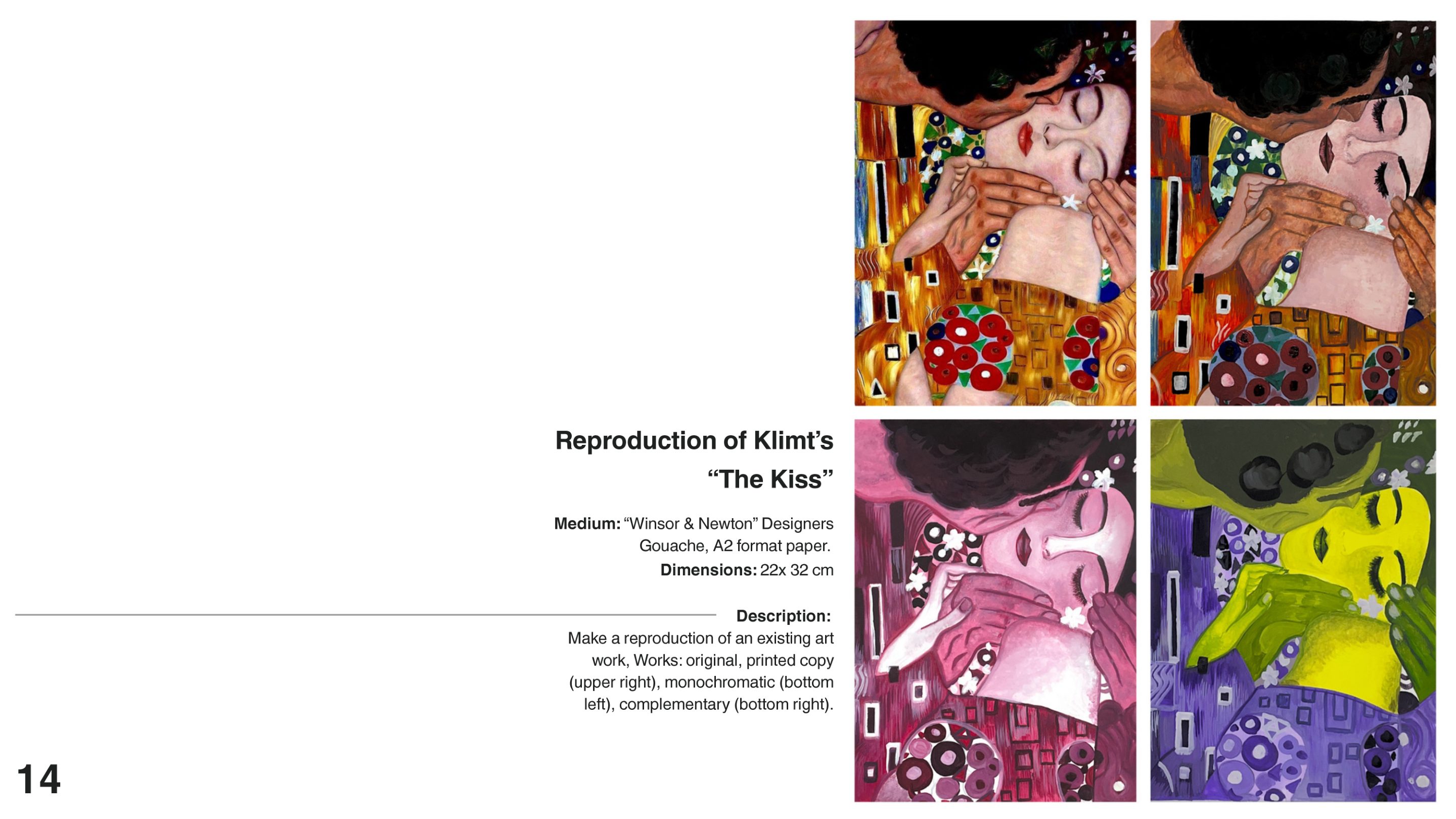 Art Reproductions II — portfolio spread